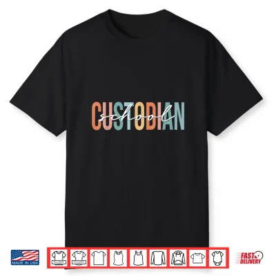 Boho Retro Vintage School Custodian Back To School Shirt