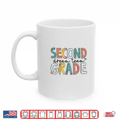 Mug 2nd Grade Dream Team Retro Back To School Teacher Student Shirt
