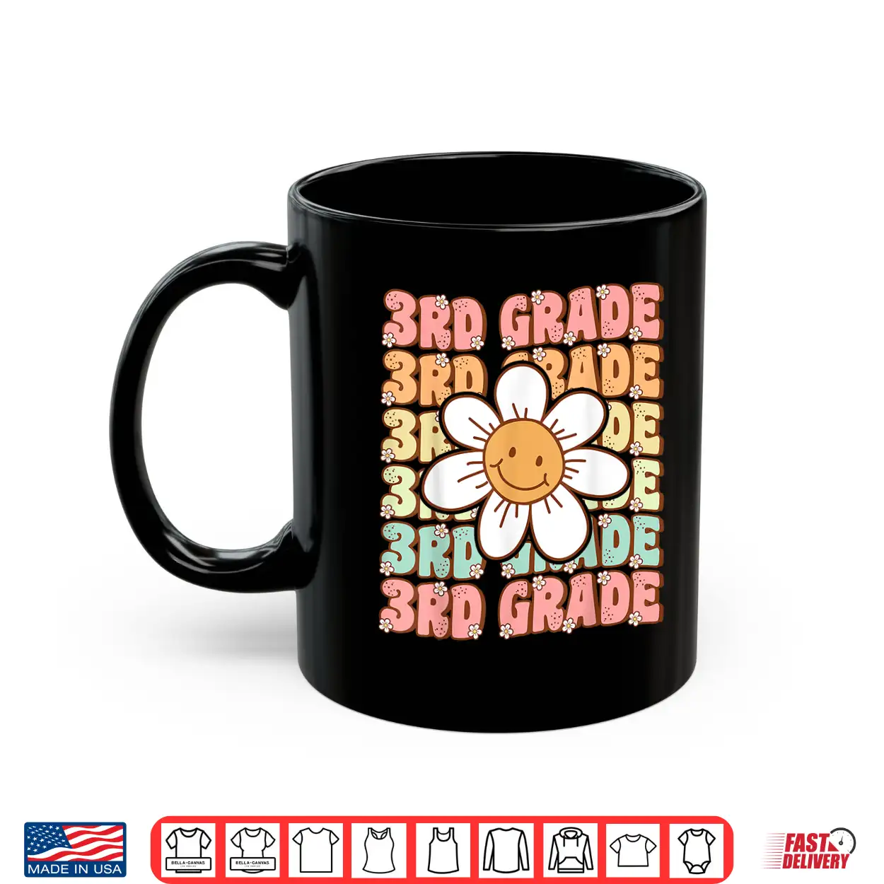 Groovy 3Rd Grade Back To School First Day Of Third Grade Shirt Groovy 3Rd Grade Back To School First Day Of Third Grade Shirt