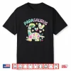 Parasaurus Watercolor Floral Funny Paraeducator Dinosaur Shirt