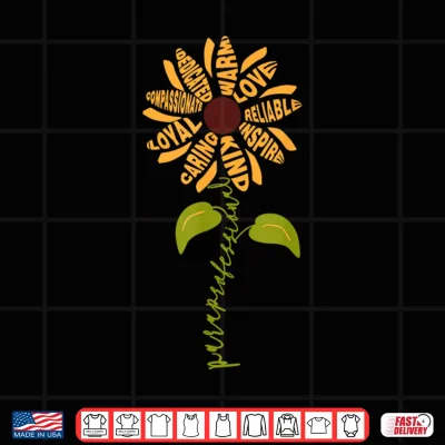 Design Paraprofessional Para Sunflower Teacher Back To School Shirt