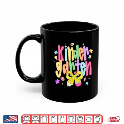 Mug Preppy Bow Kindergarten Teacher Team Back to School Girls Shirt