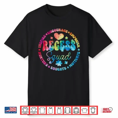 Recess Squad Crew Teachers Students Monitor Back To School Shirt