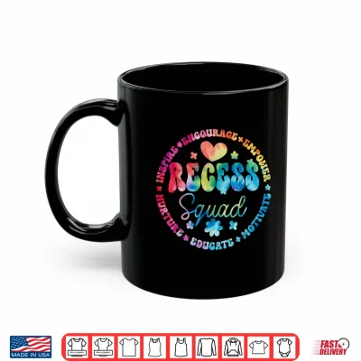 Mug Recess Squad Crew Teachers Students Monitor Back to School Shirt