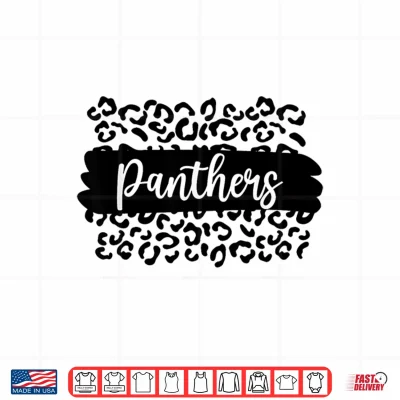 Design Vintage Panthers School Spirit Name Team Back To School Shirt