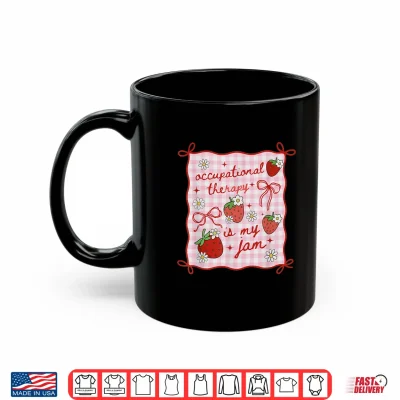 Mug Women Occupational Therapy Cute Strawberry OT Back To School Shirt