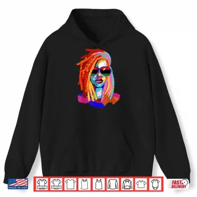 Hoodie Afro Woman Black Queen Art Black History Juneteenth Shirt