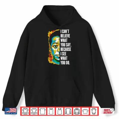 Hoodie James Baldwin Graffiti Art Juneteenth Black History Month Shirt