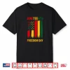 Juneteenth Freedom Day 1865 African American Pride Flag Shirt