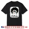 Np Nurse Practitioner Black Afro Messy Bun African American Shirt