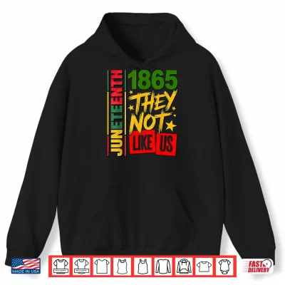 Hoodie They Dont Like Us Juneteenth 1865 Shirt
