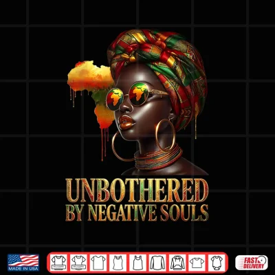 Design Unbothered Melanin Queen Black Woman Pride Strong Shirt