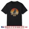Mini Aussie Mom Vintage Retro Sunset Australian Shepherd Art Shirt
