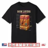 Skin Layers Anatomy Biology Science Gifts Shirt