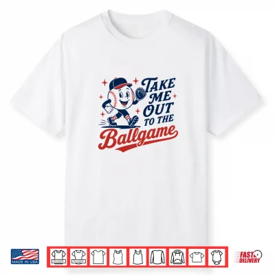Take Me Out To The Baseball Ball Game Vintage Sports Fan Shirt