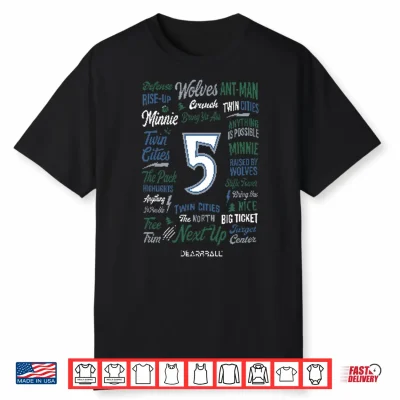 Anthony Edwards Ant Man Wolves Shirt