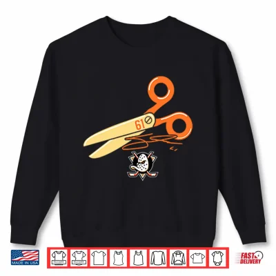 Sweatshirt Anaheim Ducks Cutter Gauthier Scissors Shirt 1