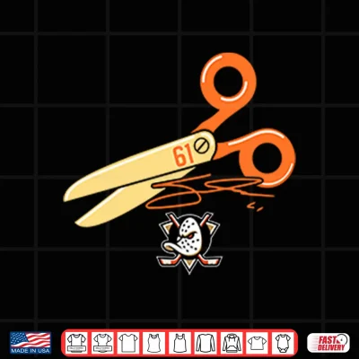 Design Anaheim Ducks Cutter Gauthier Scissors Shirt 1