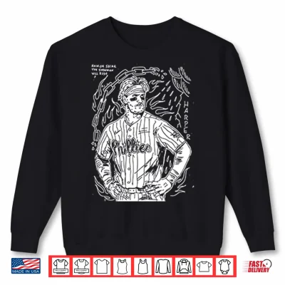 Sweatshirt Bryce Harper Rain Or Shine The Showman Will Rise Shirt 1
