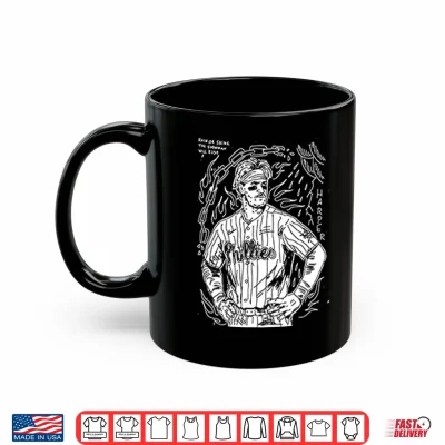 Mug Bryce Harper Rain Or Shine The Showman Will Rise Shirt 1