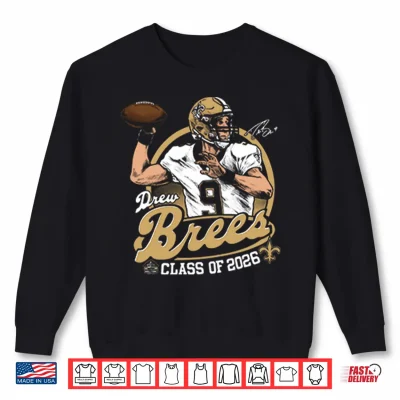 Sweatshirt Drew Brees Hall Of Fame 2026 Shirt 1