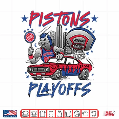 Design Detroit Pistons Playoffs 2025 2026 Shirt 1