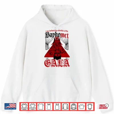 Hoodie I Was Tortured By Celebrities At The Baphomet Gala Shirt 1