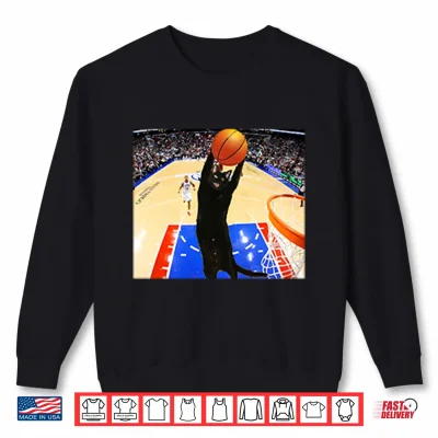 Sweatshirt Jarrett Allen Cat Playing Basketball Shirt 1