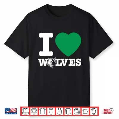 Minnesota Timberwolves I Heart Wolvesshirt