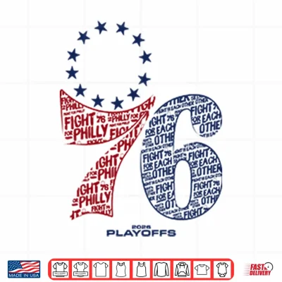 Design Philadelphia 76ers Playoffs 2026 Shirt 1