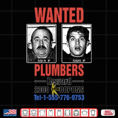 Design Wanted Plumbers Super Mario Bros 1993 Shirt 1