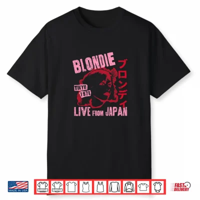 Blondie Live From Japan Flyer Vintage Band Shirt