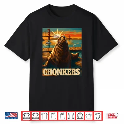 Chonkers Funny Sea Lion School Summer Mode Beach Vacay Shirt