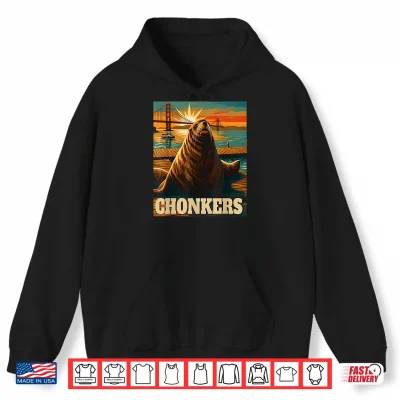 Hoodie Chonkers Funny Sea Lion School Summer Mode Beach Vacay Shirt