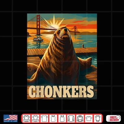 Design Chonkers Funny Sea Lion School Summer Mode Beach Vacay Shirt