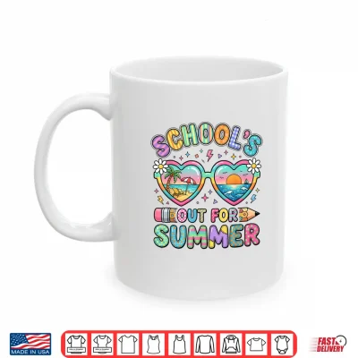 Mug Last Day of School Funny Schools Out for Summer Teacher Kids Shirt