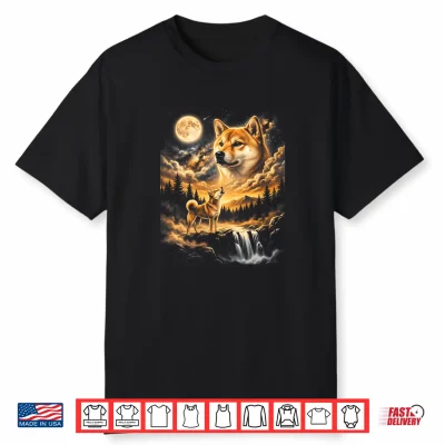 Shiba Inu Howling To The Moon Shirt