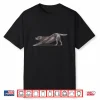 Big Stretch Chocolate Labrador Retriever Stretching Dog Art Shirt