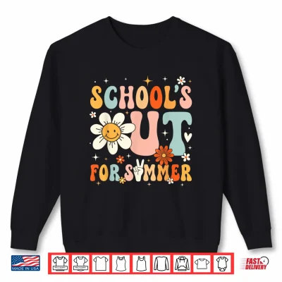 Sweatshirt Last Day of School Funny Schools Out for Summer Teacher Boys Shirt