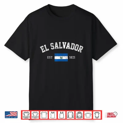 El Salvador Est. 1821 Salvadoran Flag Independence Day Shirt