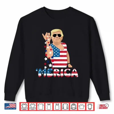 Sweatshirt Patriotic Trump 4th of July America Freedom Independence Day Shirt 1