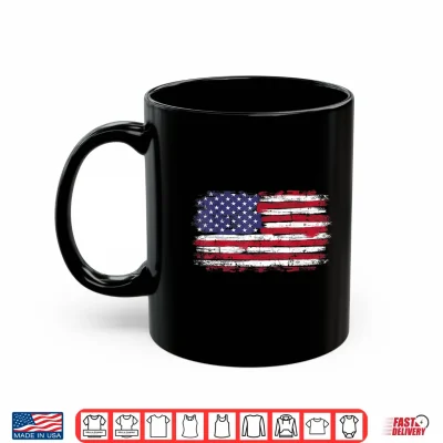 Mug US flag vintage for american independence day on 4th of July Shirt