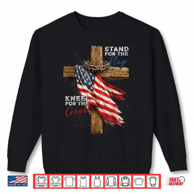 Sweatshirt USA Flag Religious 4th of July Christian Faith Men Women Shirt