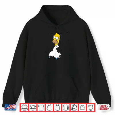 Hoodie The Simpsons Homer Hide Bush Meme Shirt