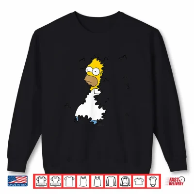 Sweatshirt The Simpsons Homer Hide Bush Meme Shirt