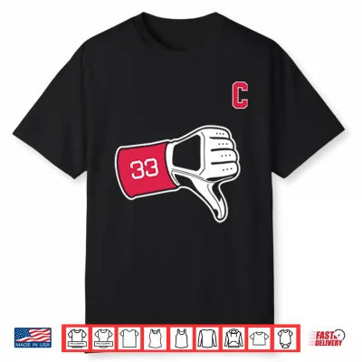 Cleveland Guardians Baseball Tek Thumbs Down Shirt
