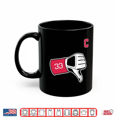 Mug Cleveland Guardians Baseball Tek Thumbs Down Shirt