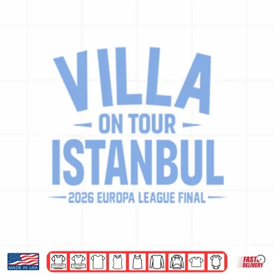 Design Aston Villa On Tour Istanbul 2026 Europa League Final Shirt