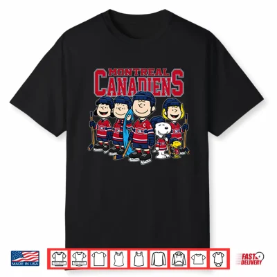 Montreal Canadiens Peanuts Snoopy Hockey Team Shirt