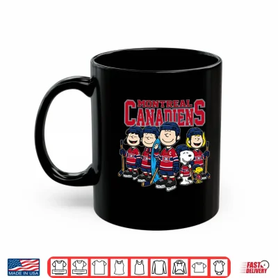Mug Montreal Canadiens Peanuts Snoopy Hockey Team Shirt